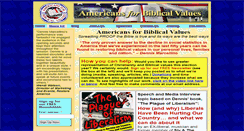 Desktop Screenshot of biblicalvalues.com